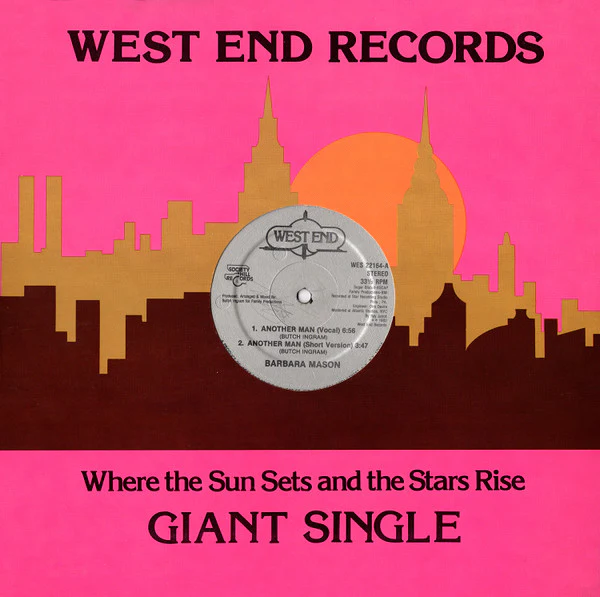 BARBARA MASON, Another Man (Vocal/Short/Instrumental/Rap) (West End Records; WES 22164, US 1983, No Company Sleeve) 12" /VG