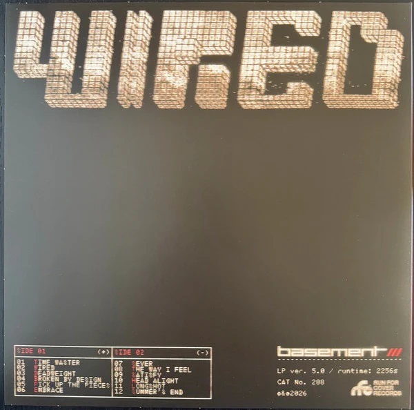 BASEMENT, WIRED (Run For Cover Records; RFC288LP-C5, UK 2026, Poster, Sticker Set, Wired Swirl Vinyl - First Run Club Edition, Spring 2026 CD Sampler) LP NEW/NEW - Image 2
