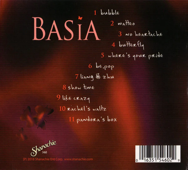 BASIA, Butterflies (Shanachie; SH 5460, UK 2018) CD VG+/VG+ - Image 2
