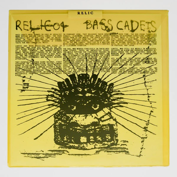 BASS CADETS, Feeline EP (Relic; RELIC01, UK 2025, Yellow Plastic Translucent, Insert, Stamped White Label.) 12" EX/EX