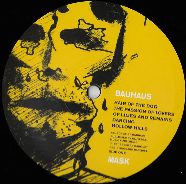 BAUHAUS, Mask (Beggars Banquet; BBQLP2061, Europe 2013 Reissue, Gatefold, With CD) LP NEW/NEW - Image 3