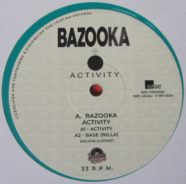 BAZOOKA, Activity / Vitamina (CristinaRecords; CRDS003, Spain 2024, Green Vinyl) LP VG+/VG+ - Image 3