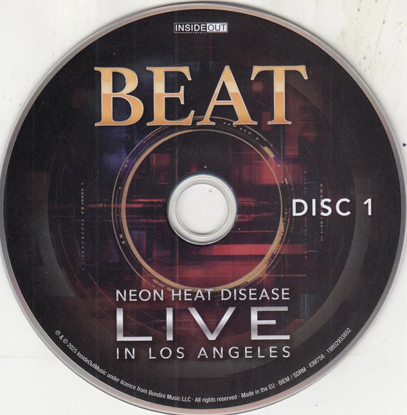 BEAT, Neon Heat Disease Live In Los Angeles (Inside Out Music; IOM756, Europe 2025, Slipcase) 3xCD VG+/VG+ - Image 3