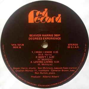 BEAVER HARRIS 360 DEGREES EXPERIENCE, Safe (Red Record; VPA 151, Italy 1980) LP G+/VG - Image 3
