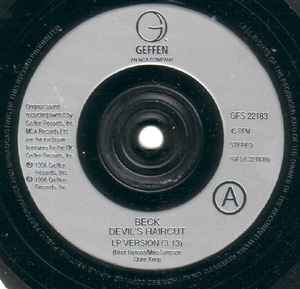 BECK, Devils Haircut (Geffen Records; GFS 22183, UK 1996, Picture Sleeve) 7" VG/VG+ - Image 3