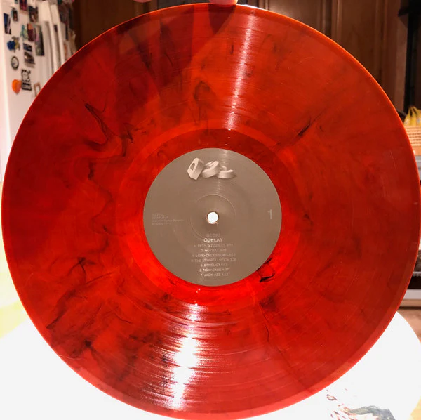 BECK, Odelay (Geffen; B0025491-01, Europe 2016 Reissue, Insert, Sticker, Brown Translucent w/ Black Smoke Vinyl. Vinyl Me Please Pressing.) LP VG+/EX - Image 3