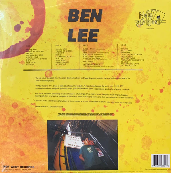 BEN LEE, Grandpaw Would (New West Records ; NW5382, US 2020 Reissue, Gatefold, Booklet, Splatter Vinyl, Record Store Day 2020 Release), SALE - Up to 50% Off the Original Price  2xLP VG+/EX - Image 2