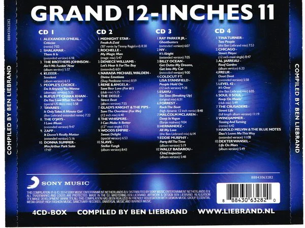 BEN LIEBRAND, Grand 12-Inches 11 (Sony Music; 88843063282, Netherlands 2014, Insert) 4xCD VG+/VG+ - Image 2