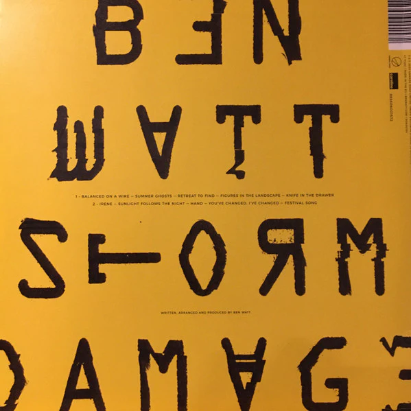BEN WATT, Storm Damage (Unmade Road ; ROAD015V, Europe 2020, Inner & Insert, 180 Gram Mint Green Vinyl, Everything But The Girl) LP VG+/EX - Image 2