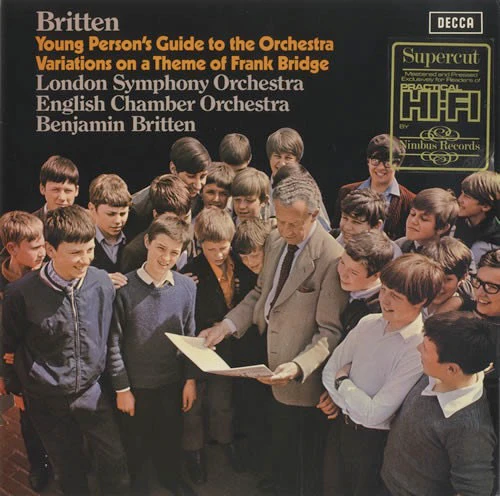 BENJAMIN BRITTEN, LONDON SYMPHONY ORCHESTRA / ENGLISH CHAMBER ORCHESTRA, Britten: Young Person's Guide To The Orchestra / Variations On A Theme Of Frank Bridge (Decca / Nimbus; SXL 6450, UK LP VG/VG+