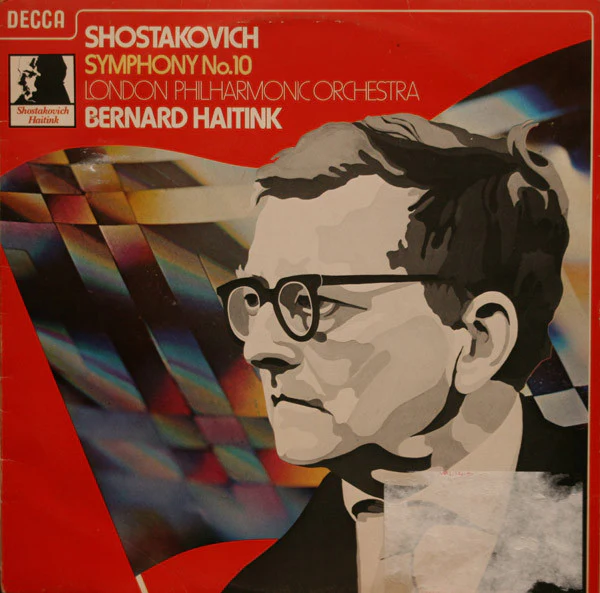 BERNARD HAITINK, LONDON PHILHARMONIC ORCHESTRA, Shostakovich: Symphony No. 10 (Decca Black Portrait Label; SXL 6838, UK 1977) LP VG+/VG+