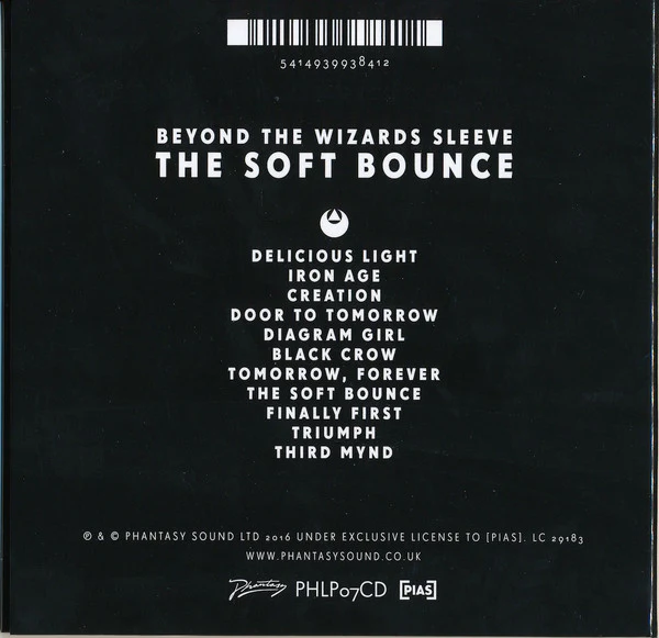 BEYOND THE WIZARDS SLEEVE, The Soft Bounce (Phantasy Sound; PHLP07CD, UK 2016, Inner) CD EX/EX - Image 2