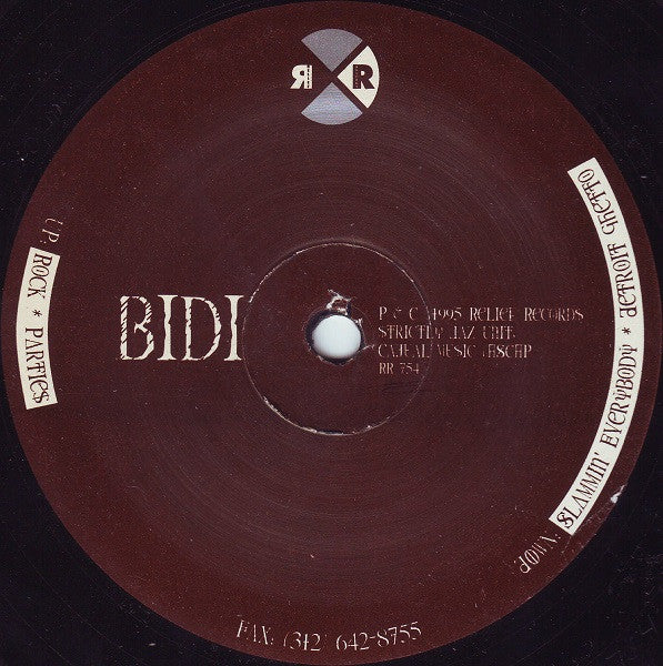BIDI (GLENN UNDERGROUND), Rock (Relief Records; RR 754, US 1995) 12" /G