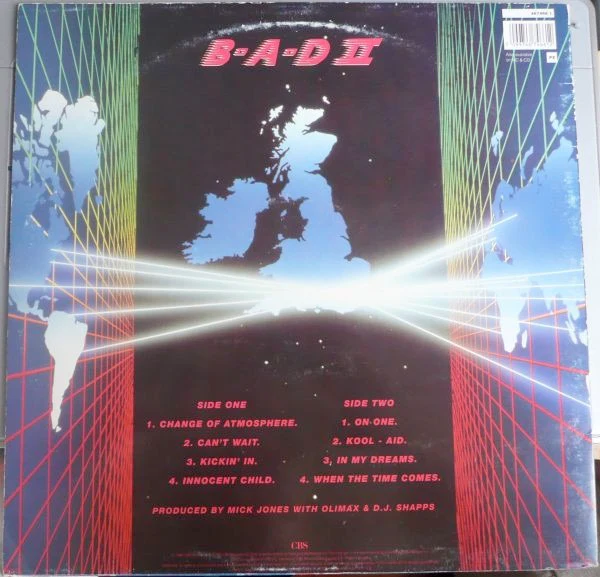 BIG AUDIO DYNAMITE II, Kool-Aid (CBS ; 467466 1, UK 1990, Insert) LP VG/VG+ - Image 2