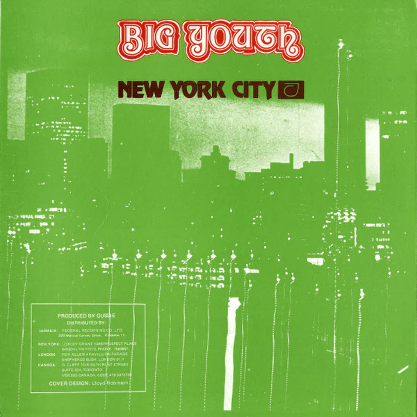 BIG YOUTH, Strictly Rockers / Love Your Brother Man (Gussie Roots Sounds; none, Jamaica 1970s, Picture Sleeve) 12" G+/G - Image 2