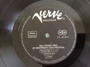 BILL EVANS, At The Montreux Jazz Festival (Verve Records; V6-8762, Germany 1968, Laminated Sleeve, Stereo) LP G+/VG - Image 3