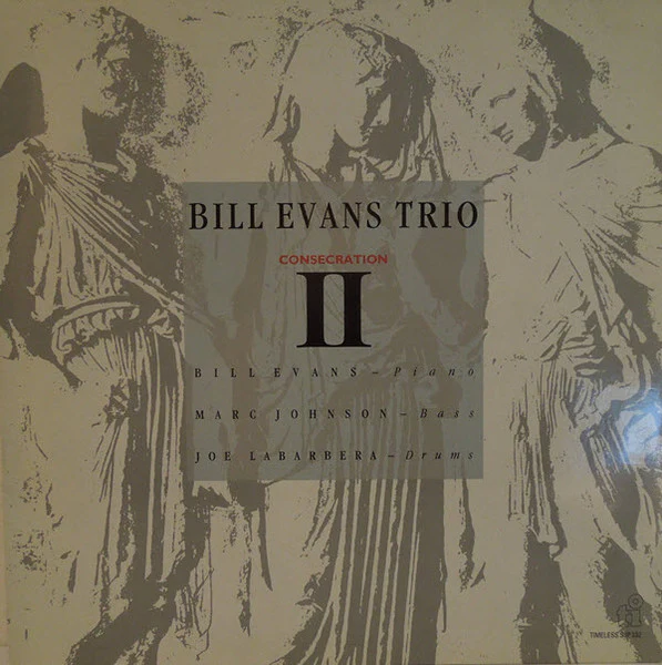 BILL EVANS TRIO, Consecration II (Timeless Records; SJP332, Netherlands 1990) LP VG/VG