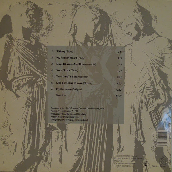 BILL EVANS TRIO, Consecration II (Timeless Records; SJP332, Netherlands 1990) LP VG/VG - Image 2