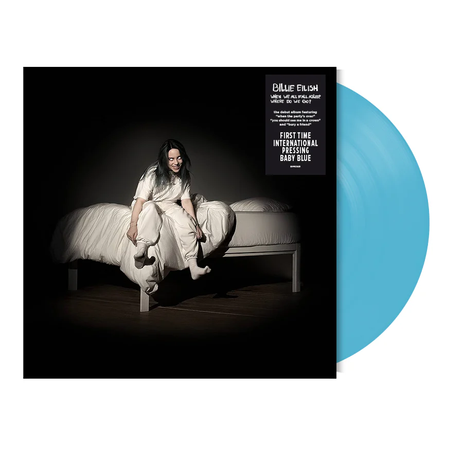 BILLIE EILISH, WHEN WE ALL FALL ASLEEP, WHERE DO WE GO? (Universal; 9572362, UK 2026 Reissue, Baby Blue Vinyl) LP NEW/NEW - Image 2