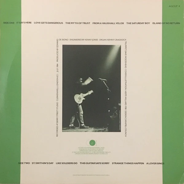 BILLY BRAGG, Brewing Up With Billy Bragg (Go! Discs ; AGOLP 4, UK 1984, PRS Pressing. "Giving The Green Light To The Young Lions" Label Text) LP VG/VG - Image 2