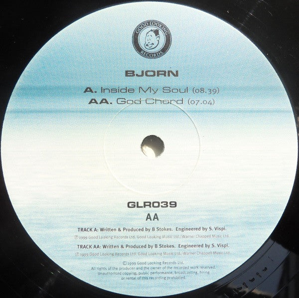 BJORN, Inside My Soul / God Chord (Good Looking Records; GLR039, UK 2000, Promo, Die Cut Sleeve) 2x12" G+/VG+