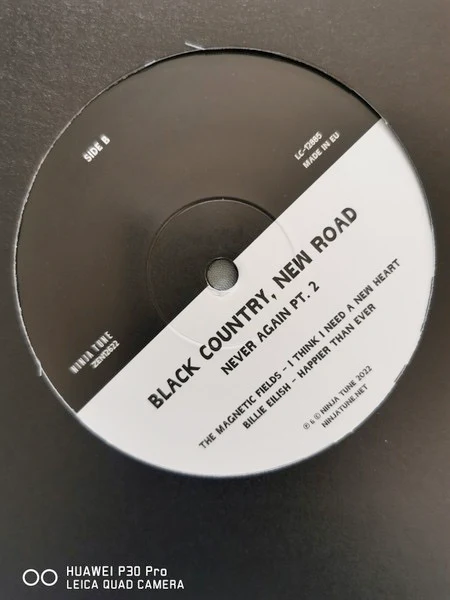 BLACK COUNTRY, NEW ROAD, Never Again Part 2 (Ninja Tune; ZEN12622, UK, Europe & US 2022, Stickered Black Die-Cut Sleeve, Limited to 1500) 12" EP VG+/VG+ - Image 3