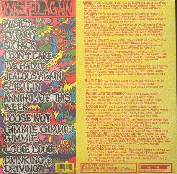 BLACK FLAG, Wasted...Again (SST Records; SST 166, US Reissue, Compilation) LP NEW/NEW - Image 2
