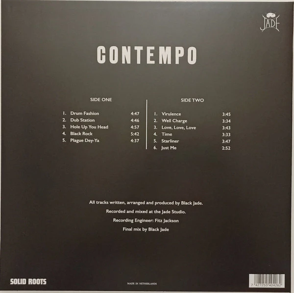 BLACK JADE, Contempo (Solid Roots; SOR004, Netherlands 2025 Reissue) LP VG+/VG+ - Image 2