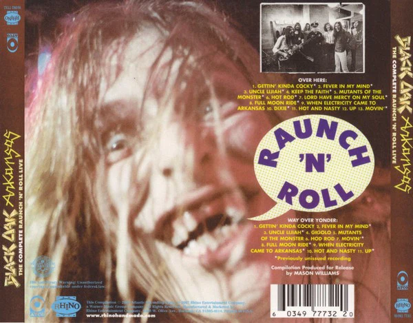 BLACK OAK ARKANSAS, The Complete Raunch 'N' Roll Live (Rhino Handmade; RHM2 7732, US 2007, Double Digipak, Booklet, Limited Edition, Numbered) 2xCD VG+/VG+ - Image 2