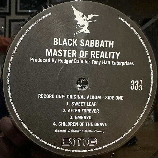 BLACK SABBATH, Master Of Reality (Deluxe) (BMG; 964186981, Europe 2025 Reissue, Gatefold, 2LP 140g Black Vinyl with bonus tracks), SALE - Up to 50% Off the Original Price 2xLP NEW/NEW - Image 3