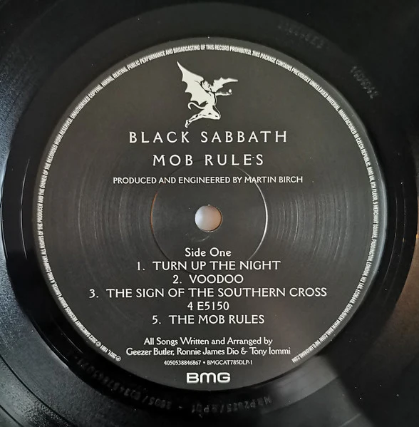 BLACK SABBATH, Mob Rules (BMG; BMGCAT785DLP, Europe 2022 Reissue, Gatefold, inc bonus LP of rarities & live versions) 2xLP VG+/VG+ - Image 3