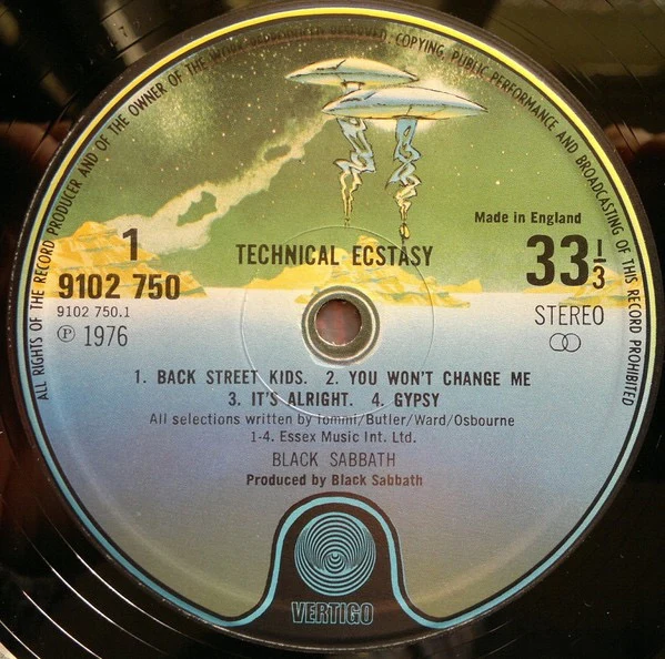 BLACK SABBATH, Technical Ecstasy (Vertigo; 9102 750, UK 1976, Insert) LP VG/VG+ - Image 3