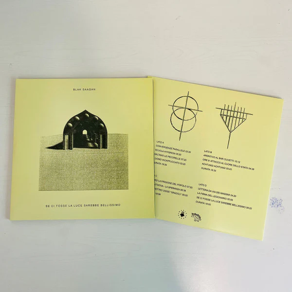 BLAK SAAGAN, Se Ci Fosse La Luce Sarebbe Bellissimo (Maple Death Records; MDR040, UK, Europe & US 2021, Gatefold, White Paper Insert , No Sticker, Soundtrack to the 1978 kidnapping of former 2xLP VG+/VG - Image 2
