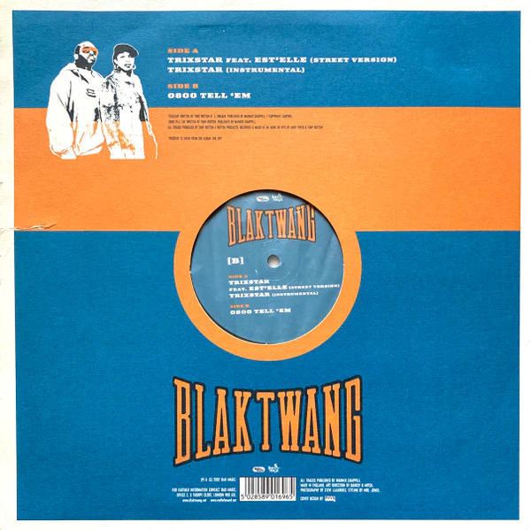 BLAK TWANG, Trixstar (Bad Magic; MAGICT24, UK 2002, Picture Sleeve, Art dirction by Banksy and Mitch) 12" VG/VG - Image 2