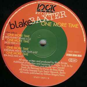 BLAKE BAXTER, One More Time (Logic Records; 74321-10031-1, Germany 1992, Company Sleeve) 12" /VG+