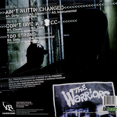 BLAQ POET, Ain't Nuttin Changed / Don't Give A F*cc / Too Strong (Year Round Incorporated; YYR 0009, US 2009) 12" EX/VG+ - Image 2
