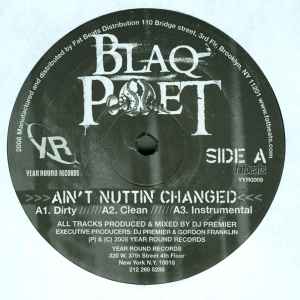 BLAQ POET, Ain't Nuttin Changed / Don't Give A F*cc / Too Strong (Year Round Incorporated; YYR 0009, US 2009) 12" EX/VG+ - Image 3