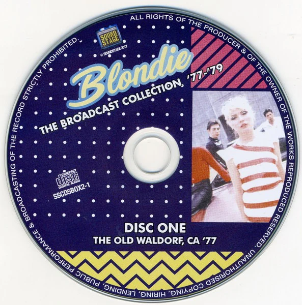 BLONDIE, The Broadcast Collection '77 - '79 (Sound Stage; SS5CDBOX2, Europe 2017, Box Set, 5 Inners & Booket) 5xCD VG+/VG+ - Image 3
