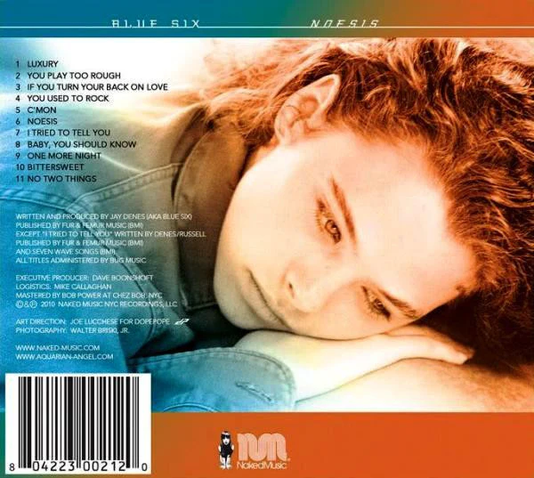 BLUE SIX, Noesis (Naked Music Recordings; NMN 21, US 2010) CD VG+/VG+ - Image 2
