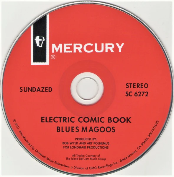 BLUES MAGOOS, Electric Comic Book (Sundazed Music; SC 6272, US 2011 Reissue, Card Sleeve) CD EX/EX - Image 3