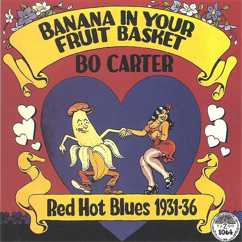BO CARTER, Banana In Your Fruit Basket - Red Hot Blues 1931-36 (Yazoo Coloured Peacock; L-1064, US 1979) LP VG/VG+