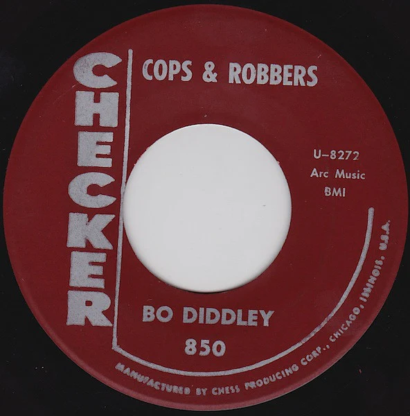 BO DIDDLEY, Cops & Robbers / Down Home Train (Checker; 850, US Reissue, 45-8272/458273 Matrices) 7" /VG+