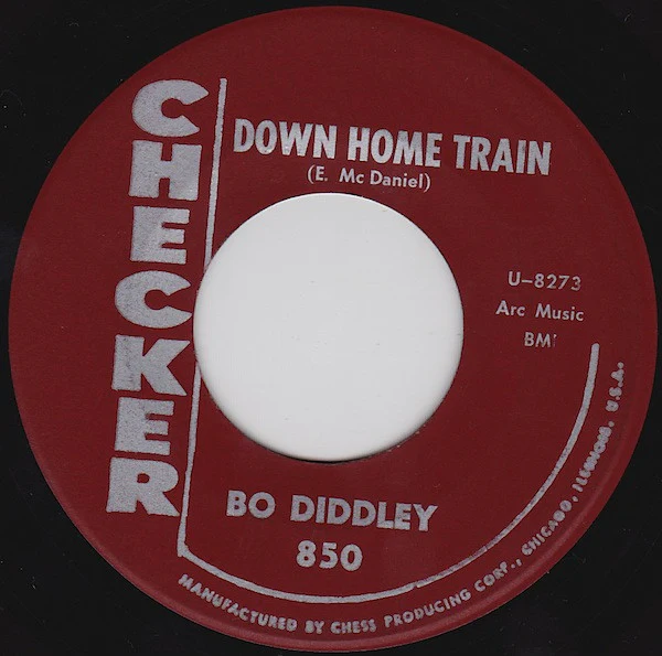 BO DIDDLEY, Cops & Robbers / Down Home Train (Checker; 850, US Reissue, 45-8272/458273 Matrices) 7" /VG+ - Image 2