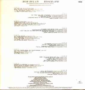 BOB DYLAN, Biograph (Columbia; CBS66509, Europe 1985, Box Set, 2 Booklets) 5xLP VG+/VG+ - Image 2