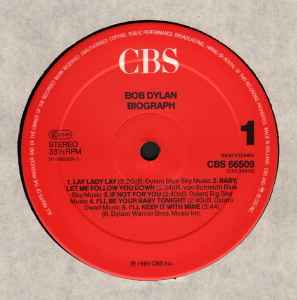 BOB DYLAN, Biograph (Columbia; CBS66509, Europe 1985, Box Set, 2 Booklets) 5xLP VG+/VG+ - Image 3