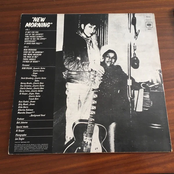 BOB DYLAN, New Morning (CBS; S 69001, UK 1970s Reissue) LP G+/VG - Image 2