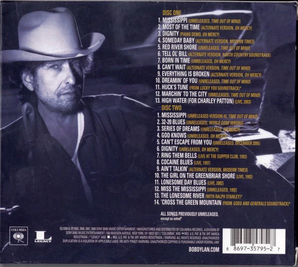 BOB DYLAN, Tell Tale Signs (Rare And Unreleased 1989-2006) (Columbia; 88697 35795 2, US 2008, Jewel Case + Slipcase, Booklet) 2xCD VG+/VG - Image 2