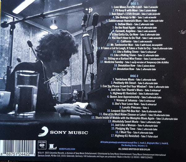 BOB DYLAN, The Best Of The Cutting Edge 1965-1966 Vol.12 (Sony; 88875124422, Europe 2015, Jewel Case + Slipcase, Booklet) 2xCD VG+/VG+ - Image 2