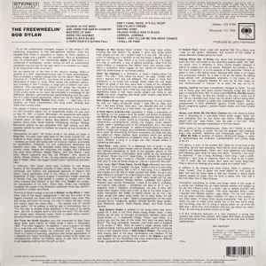 BOB DYLAN, The Freewheelin' Bob Dylan (Columbia; 88985455281, Europe 2018 Reissue, Stereo) LP NEW/NEW - Image 2