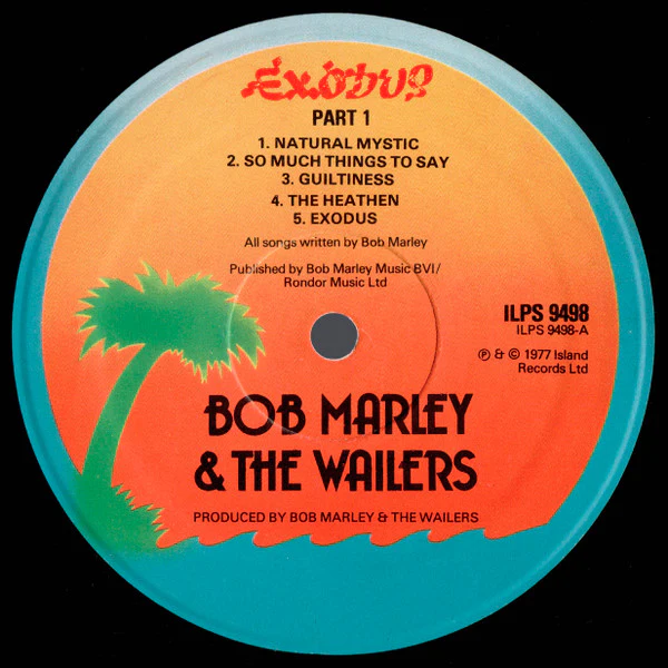 BOB MARLEY AND THE WAILERS, Exodus (Island Records; ILPS 9498, UK 1977, Embossed Sleeve, No Inner) LP VG/VG+ - Image 3